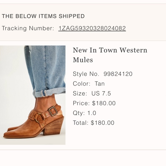 Saychelles New In Town Western Mule - Size 7.5 - Picture 5 of 5